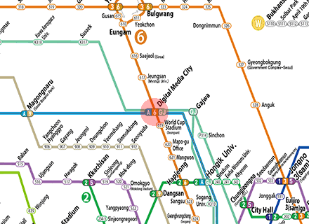 Digital Media City station map