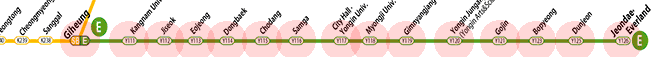 Seoul subway EverLine map