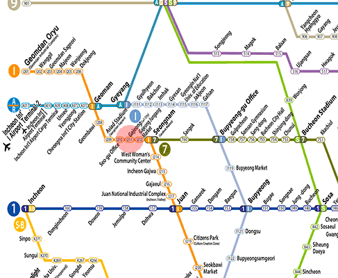 Gajeong station map