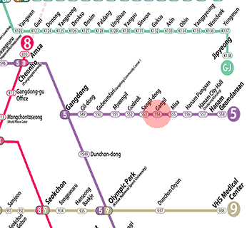 Gangil station map