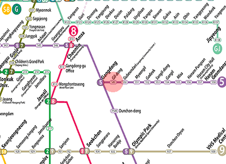 Gil-dong station map