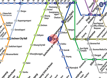 Gwangmyeong station map