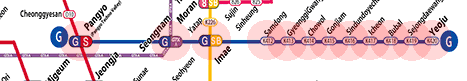 Seoul subway Gyeonggang Line map