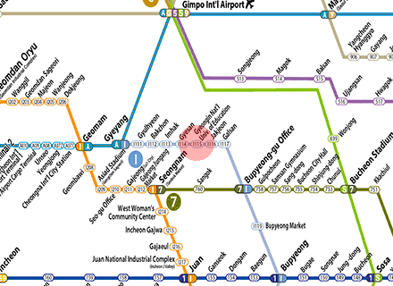 Gyeongin National University of Education station map