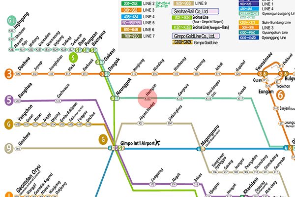 Haengsin station map