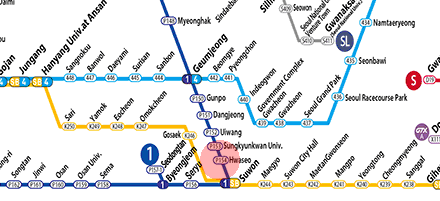 Hwaseo station map