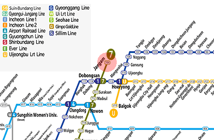 Jangam station map