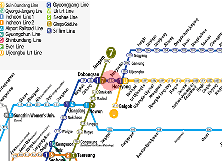 Mangwolsa station map