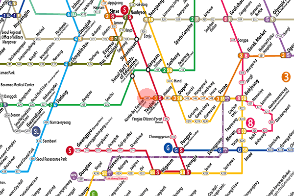 Nambu Bus Terminal station map