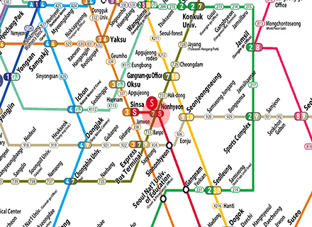 Nonhyeon station map