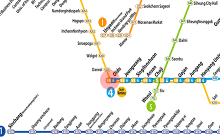 Oido station map