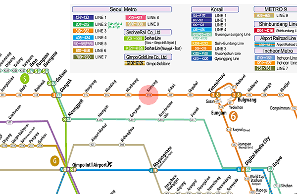Samsong station map