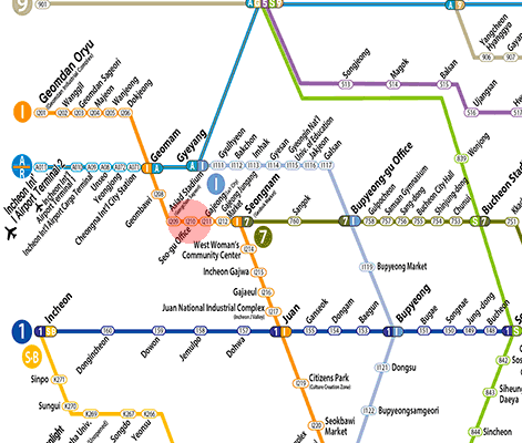 Seo-gu Office station map