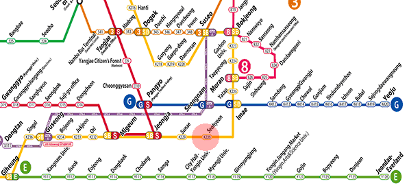 Seohyeon station map