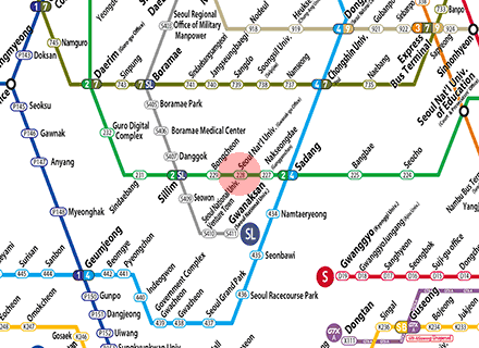 Seoul National University station map