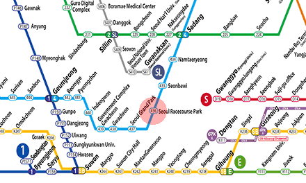 Seoul Racecourse Park station map