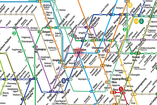Seoul station map