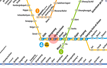 Singil Oncheon station map