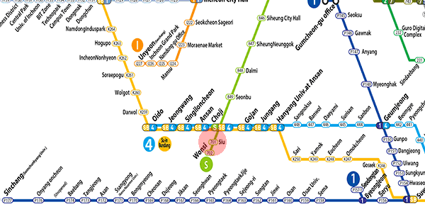 Siu station map