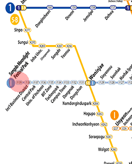 Songdo Moonlight Festival Park station map