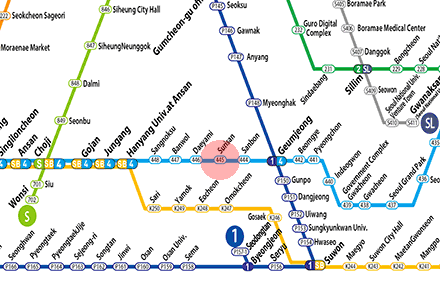 Surisan station map