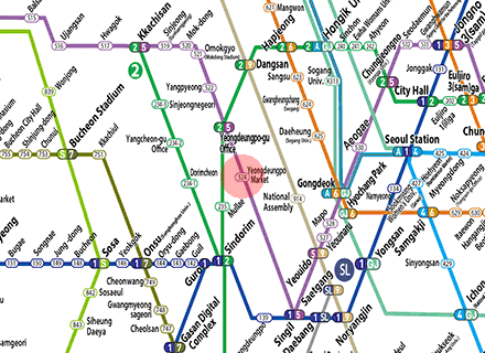 Yeongdeungpo Market station map