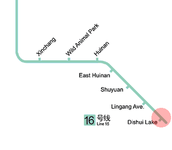 Dishui Lake station map