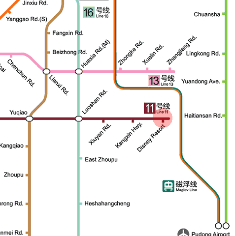 Disney Resort station map