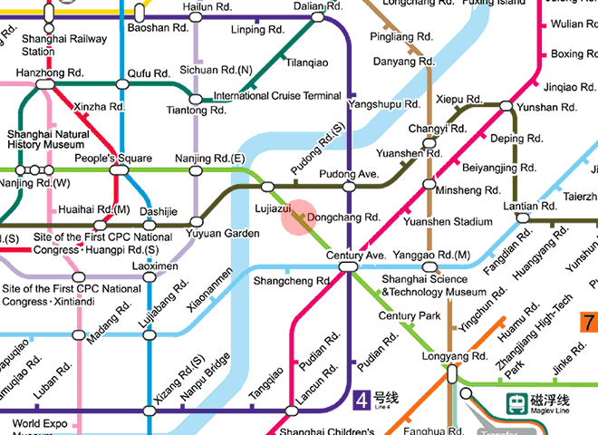 Dongchang Road station map