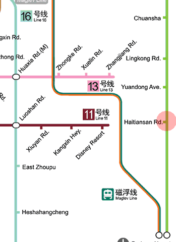 Haitiansan Road station map