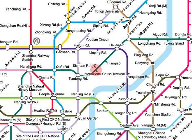 International Cruise Terminal station map
