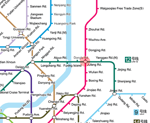 Jufeng Road station map
