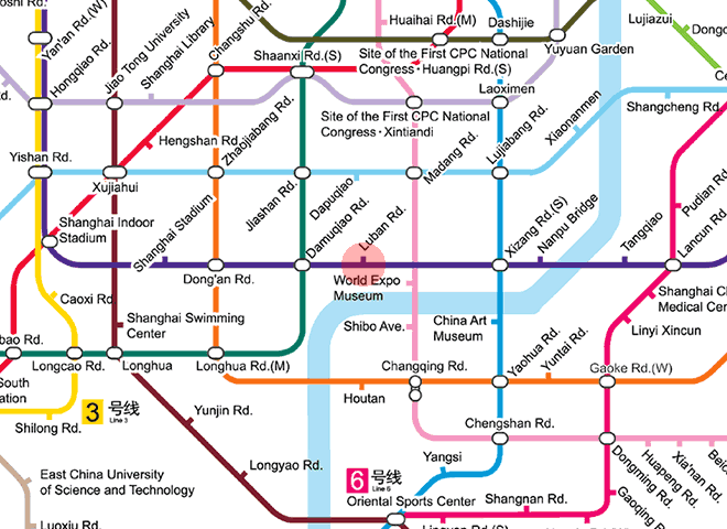 Luban Road station map