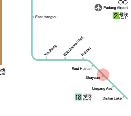 Shuyuan station map