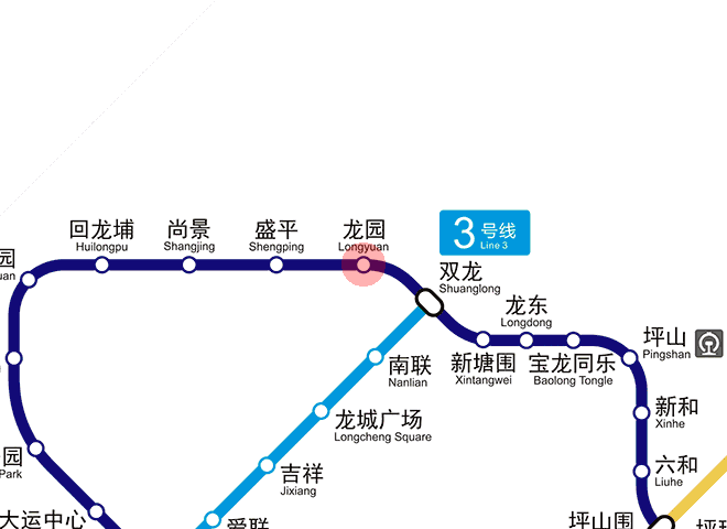 Longyuan station map