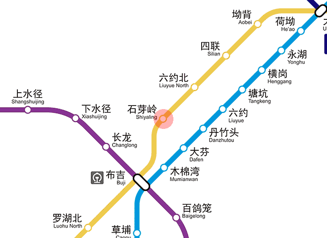 Shiyaling station map