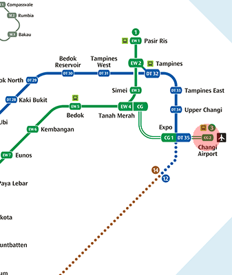 CG2 Changi Airport station map