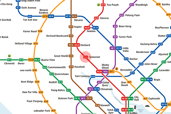 NS23 Somerset station map