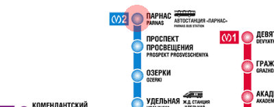 Parnas station map