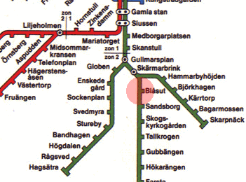 Blasut station map