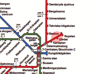 Gardet station map