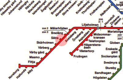 Satra station map
