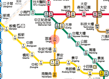 Dingxi station map