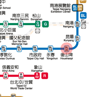 Houshanpi station map