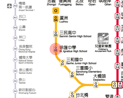 St. Ignatius High School station map