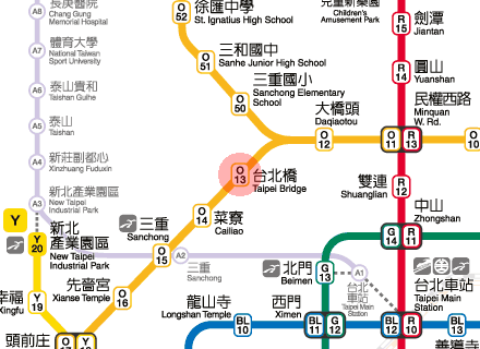Taipei Bridge station map