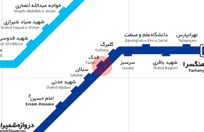 Fadak station map