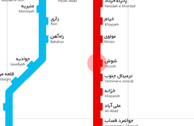 Shush station map