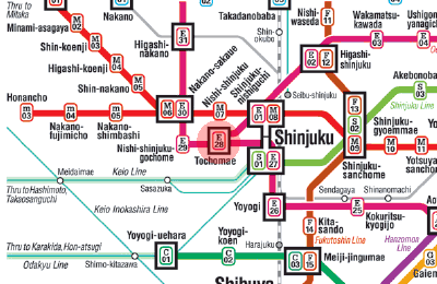 E-28 Tochomae station map