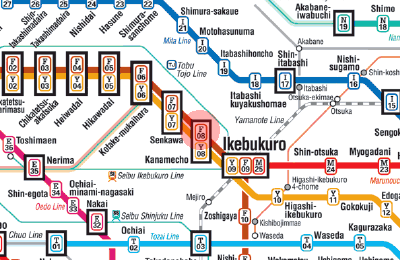 F-08 Kanamecho station map